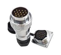 1pcs WS28 Series Square Panel Mount Electrical Connector 5 7 10 12 16 17 20 24 26 Pin Outdoor Industrial Power Female Socket Male(7P)