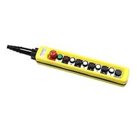 1Pcs XAC-A10713 Waterproof Traffic Control Crane Button Switch Box for Hoist Up Down Left Right Emergency Stop Switch Yellow