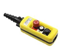1Pcs XAC-A2713 Crane Lift Switch Push Button Switch Emergency Stop Switch Lifting Pendant Controller with Emergency Stop Yellow