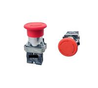1Pcs XB2-BS542 22mm NC Red Mushroom Emergency Stop Push Button Switch EFDSVUHE