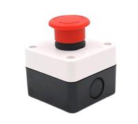 1Pcs XB2-BS542 Emergency Stop Push Button Switch Station Red Sign Mushroom Normally Closed NC