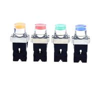 1Pcs XB2-BW3161 XB2-BW3361 XB2-BW3462 XB2-BW3561 XB2-BW3661 Metal Button With Light Self Reset/Self Lock Aperture 22mm 24V 380V(Yellow,220V)