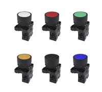 1pcs XB2-Ea31 Ea42 Zb2-be101c 102c 22mm Instantaneous Flat Button Switch 1no 1nc 10A Self Return Power Starter Switch Red Green(WHITE)