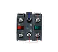 1pcs XB4 22mm Emergency Stop Button Switch Double Button Switch with Light Momentary Self Reset Mushroom Power Push Button Switch 10A(Red Mushroom Head,1NO,220 V)