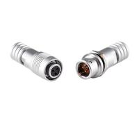 1PCS XS6 mini Socket 2Pin 3Pin 4Pin 5Pin 6mm Flange Quick Connector Push-Pull Docking connectors Angle(XS6-3PIN Docking)