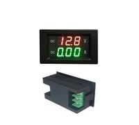 1Pcs YB4835VA DC Digital Voltmeter Ammeter 3.5-30V 4.5-100V LED Display Voltage Current Meter Volt Amp Panel 999mA 10A 20A 50A 100A(Black Cover,9.99MA_DC4.5-100V)