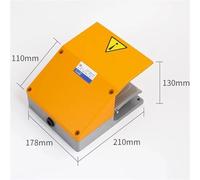 1Pcs YDT1-15 Dual Foot Switch Protective Pedal Type Foot Switch Shearing Machine CNC Machine 2 On/off Switch