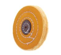 1pcs Yellow Cotton Cloth Polishing Wheel 4 Inch for Glass and Ceramic Glazing - for Metal, Wood, and Jewelry Polishing(50mm)