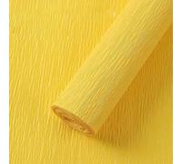 1Pcs Yellow Crepe Paper, 25x250cm Crepe Paper Roll for DIY Crafts Flowers Making