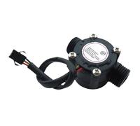 1pcs YF-S201/YF-S201B/YF-S201C 1-30 L/min Water Flow Sensor G1/2 Hall Effect DC 3.5-24 V Pulse Output(S201C-black)