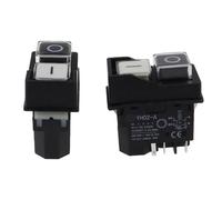 1PCS YH02-A Black electromagnetic switch AC 250V 16A 4/5Pin Can Replace KJD16 KLD-28protection Starter Safety Switch(5 PIN)