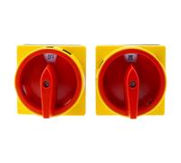 1pcs YMD11 3P 4P 690V 25/32/40/63/80/100A Isolator Switch Padlock Disconnect Selector With ON-OFF Panel Power Control(3P,40A)