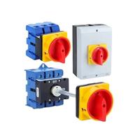 1pcs YMD11 Series 25-100A 3P 4P Isolator Switch Silver Contact ON-OFF Rotary Cam Selector Cabinet Control Waterproof Box LW30(D Type-Box,4P 8Terminals,40A)