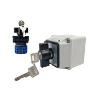 1pcs YMW26-20/2MS cam Switch with Protective Box 3-Position Rotation Conversion 8-Terminal Screw
