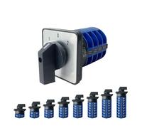 1pcs,YMW26-32 Series LW26 32A 690V 1-8 Poles 2/3 Positions Changeover Cam Switch Rotary Selector LW28-32 IDGTTLDF(2P-8 Terminals)