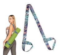 1PCS Yoga Mat Carry Strap Blue Yoga Mat Strap Carrystraps Back Padding Straps Adjustable Strap Yoga Mat Carrying Strap Suitable for All Mat Sizes Multipurpose Lightweight Loops (Mat Not Included)