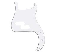 1Pcs Yootones 13 Hole P Bass Pickguard Guitar Scratch Plate Pick Guard Compatible with 4 String USA/Mexican Standard Precision Bass Part (3Ply White)