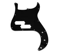 1Pcs Yootones 13 Hole P Bass Pickguard Guitar Scratch Plate Pick Guard Compatible with 4 String USA/Mexican Standard Precision Bass Part (3Ply Black)