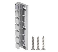 1Pcs Yootones 6 String Guitar Bridge Tailpiece with Mounting Screws Compatible with SG Style Electric Guitar Replacement Part (Silver)