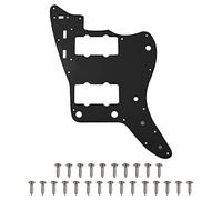 1Pcs Yootones 65 60s Vintage Pickguard Guitar Scratch Plate w/Screws Compatible with American/Mexican Made Vintage Style Jazzmaster Pickguard Replacement (3Ply Black)