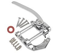 1Pcs Yootones Guitar Tremolo Unit Vibrato Bridge Tremolo Tool Accessories Flat Compatible with Les Paul LP SG Tele Electric Guitar (Silver)