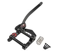 1Pcs Yootones Guitar Tremolo Unit Vibrato Bridge Tremolo Tool Accessories Flat Compatible with Les Paul LP SG Tele Electric Guitar (Black)