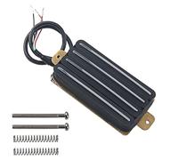 1Pcs Yootones Hot Rail 2-Dual Blade Electric Guitar High Output Track Type Four Coil Humbucker Guitar Pickup Compatible with Stratocaster Telecaster Les Paul Electric Guitar Accessories(Black)