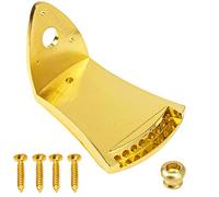 1Pcs Yootones Metal Triangle Mandolin Tailpiece Parts for 8 String Arched Top Mandolin with Screws (Gold)