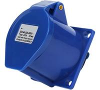 1pcs ZQ-323 3-Hole 32A Waterproof IP44 Concealed Direct Plug Industrial Socket for Construction and Mechanical Equipment(Solid)