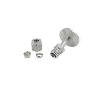 1pcs1/16"1/8"1/4" 3/8" 1/2" 6/8/10/12mm Tube Compression Union x KF16/25/40/50 Vacuum SUS304 Stainless Sanitary Pipe Fitting(8mm)