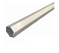 1pcs6063T5 Outer Hexagon Inner Circle Aluminum Alloy Tube Telescopic Sleeve Hexagonal Hollow Aluminum Rod Opposite Side 5 6 7 8mm(495MM_13X4.5MM)