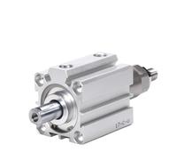 1pcsJ80/100mm Bore Double Acting Piston Tools Aluminum Alloy Adjustable Stroke Compact Thin Air Pneumatic Cylinder(Stroke 20-20,SDAJ100 No Magnet)