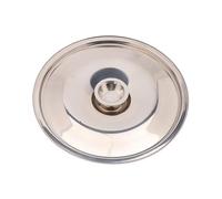 1Piece 10/12/14/16/18/20/22/24/26cm Silver Round Pot Lid Replacement Kitchen Thicken Stainless Steel Cover(24cm)