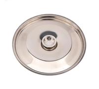 1Piece 10/12/14/16/18/20/22/24/26cm Silver Round Pot Lid Replacement Kitchen Thicken Stainless Steel Cover(26cm)