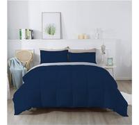 1Piece 100% Egyptian Cotton 800 Thread Count Comforter Double Size (200"x200" CM), With 400 GSM for All Seasons - Soft, Breathable & Lightweight - Navy Blue Solid