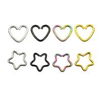1Piece Anodized Body Piercing Earring Daith Heart Ring Star Shape Tragus Cartilage Orbital Ear Helix JewelryUseful and Fashion