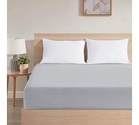 1Piece Bed Sheets Microfiber 1800 Series Bedding Sheets - Deep Pockets (Grey, Fitted Sheet (Twin))