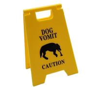 1Piece Cats Vomit Sign Decorative Plaques Dogs For Indoor And Outdoor Use With Humor Waterproof Pet Sign