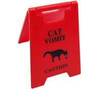 1Piece Cats Vomit Sign Decorative Plaques Dogs Vomit Sign For Indoor And Outdoor Use With Humor Cats Pet Funny Decors