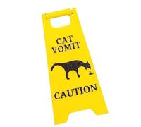 1Piece Cats Vomit Sign Decorative Plaques Dogs Vomit Sign For Indoor And Outdoor Use With Humor Cats Pet Funny Decors