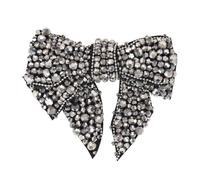 1piece DIY Beaded Crystal Bow-Knot Patches Diamond Applique Rhinestones Motifs Badges Sewing for Shoes Clothes Decorated TH863 (E)