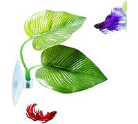 1Piece Fish Toys Reusable Plastic Plant Betta Hammock Leaf Bed for Fish Tank,Fish Spawn,Fish Rest Attractive processing
