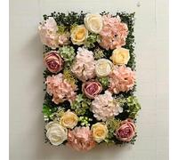 1piece Full Rose Artificial Flower Wall Decor 24x16 Flower Panel for Home Party Shower Plant Backdrop-A-75-1piece 60cmX40cm