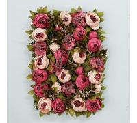 1piece Full Rose Artificial Flower Wall Decor 24x16; Flower Panel for Home Party Shower Plant Backdrop-A-85-1piece 60cmX40cm