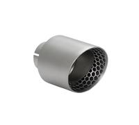 1Piece General Honeycomb Hollow Matte 304 Stainless Steel Exhaust Nozzle Automotive Tip Decoration((1pc) in54-out101mm)