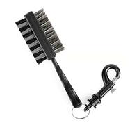 1Piece Golf Brush Double Sided Metal Nylon Pocket Size Club Ball Cleaner Cleaning Tool Kit Cleaning Kit Club Cleaner Nylon