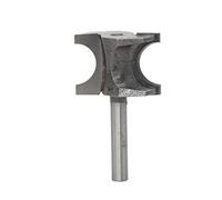 1piece Half Round Side Bit Woodworking Cutter, Precision Tungsten Cobalt Alloy Flush Trim Router Bit(12.7X15.9mm)