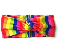 1Piece Headbands for Women Vintage Rainbow Hairbands Stretchy Headband Twisted Hair Scarf Wide Brim Headbands for Women Hair Accessories Suitable for Daily Wear and Dating Durability