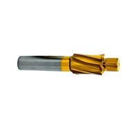 1piece HSS Counterbore Mill Cutter Pilot Slot 4 Flute Countersink M3-M20 | Coated, Drill Bit, Milling Tool(Gold,12.4x20mm)