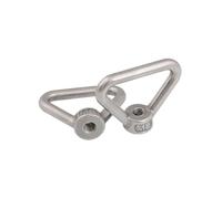 1Piece M8 M10 M12 M14 M16 M20 M24 Stainless Steel Triangle Lifting Eye Nut Trapezoid Thread Rings Fit For Handle Bolts(M8-1Piece)